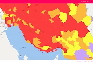 جم نیز قرمز شد/ ۹۰ درصد شهرستان‌های بوشهر در شرایط قرمز کرونایی هستند